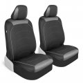 Motor Trend Black Cloth Car Seat Covers For Fronts A Premium Automotive Bucket Seat Made Vehicles With Removable Headrests 