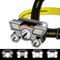Led Headlamp Usb Rechargeable 5w Waterproof 5 Heads For Outdoor Camping Adventure Hiking Emergency Headlamp