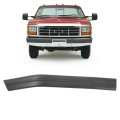 Front Bumper Molding Trim For 1992 To 1997 Ford Bronco F150 F250 Hd F350 Passenger Side Right Black Pp Plastic Fits With Center 