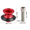 X Autohaux 1 Pair 10mm M10x1 5 Red Aluminum Alloy Motorcycle Swing Arm Spools For Kawasaki