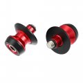 X Autohaux 1 Pair 10mm M10x1 5 Red Aluminum Alloy Motorcycle Swing Arm Spools For Kawasaki