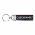 Ipick Image Made For Ford Edge Real Black Carbon Fiber Loop Strap Key Chain With Red Stitching