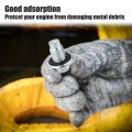 X Autohaux M14x1 5 Steel Engine Oil Drain Plug Screw For Mercedes-benz Dodge Caravan Jeep Compass Silver Tone