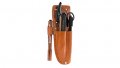 Csk5 Cable Splicing Kit 5 Piece Set With Spring Loaded Scissors Led Pen Light Boot Knife Marking And Leather Pouch 