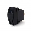 Car Dc 12v-24v Blue Led Dual Usb Carling Arb Rocker Switches 5v 3 1a