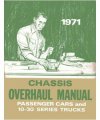 1971 Chevrolet Car Truck Unit Repair Overhaul Rebuild Service Manual 