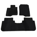 3 Pieces Black Velour Carpet Floor Mats Front Rear For Honda Crv Cr-v 2023 2024 2025