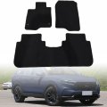 3 Pieces Black Velour Carpet Floor Mats Front Rear For Honda Crv Cr-v 2023 2024 2025