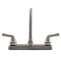 Dura Faucet Df-pk210c-sn Hi-rise Rv Kitchen Classical Levers Motorhome 5th Fifth Wheel Travel Trailer Replacement Brushed Satin 