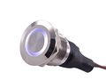 Anti-vandal Led Switch Prewired 25mm Silver Housing White 