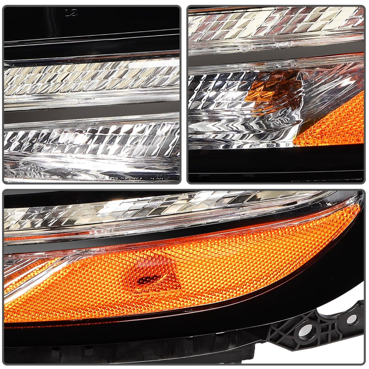 Right Headlight Assembly For 2016 2018 Hyundai Tucson Black Housing Clear Lens Halogen Led Side Replacement Part 92101d3050