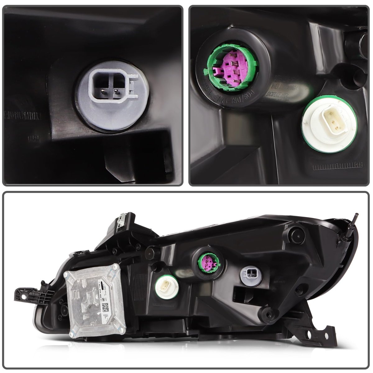 Right Headlight Assembly For 2016 2018 Hyundai Tucson Black Housing Clear Lens Halogen Led Side Replacement Part 92101d3050