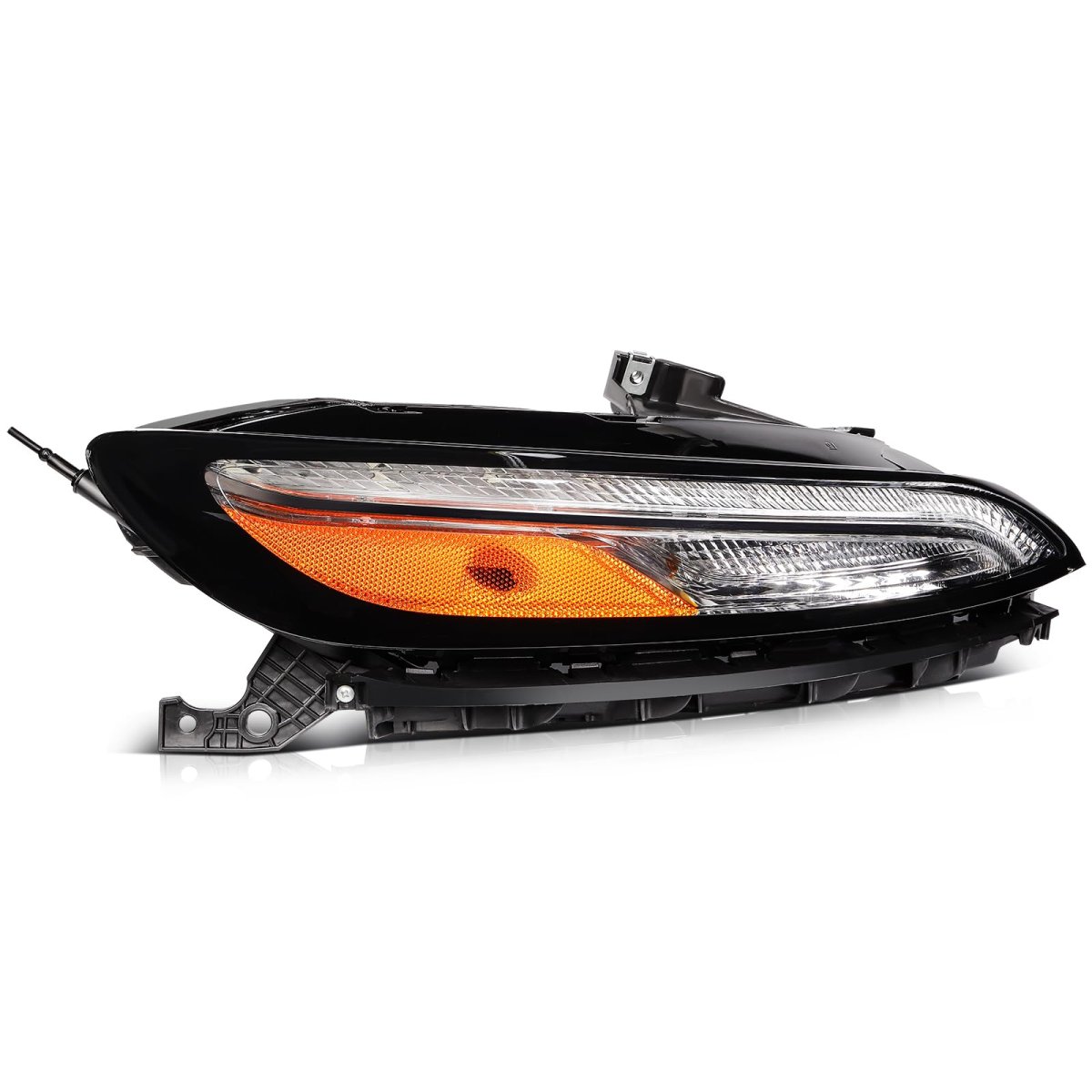 Right Headlight Assembly For 2016 2018 Hyundai Tucson Black Housing Clear Lens Halogen Led Side Replacement Part 92101d3050