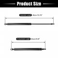 X Autohaux 15 8inch 500n 110lbs Gas Struts Shocks Lift Supports Lid Stay Black Rv Cabinet Support