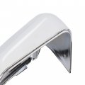 Ecotric Top Half Side Mirror Covers Compatible With 2015-2020 Ford F150 F-150 Driver Passenger Chrome 2 Pcs Cover Replacement