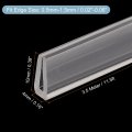 Uxcell U Channel Edge Trim 11 5ft Length Rubber Guard Seal Strip Protector Fit For 0 5-1 5mm 25 64 W X 5 32 H Clear