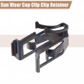 X Autohaux 2pcs Black Iron Sun Visor Cap Clip Retainer No 74336-52010 For Toyota Land Cruiser Camry Yaris Corolla Lexus