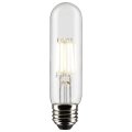 Satco S21344 5 5w T10 Led Filament Lamp Dimmable 2700k Warm White 450 Lumens Clear Medium Base 120v Wet Location 40w