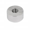 Uxcell 4pcs 20mm Dia 10mm Thickness M8 Thread Aluminum Disc Hardware For Glass Table