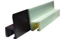 Jr Products 80351 White 96 Type-c Wall Mounted Internal Slide Track 