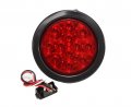 14 Pack Red 4 In Round Led Stop Turn Tail Lights For Trucks And Trailers Includes Grommets Plugs Dot Sae Approved 