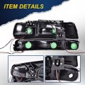 G-plus Led Drl Headlights Compatible With 1999-2002 Chevy Silverado 1500 2500 2001-2002 1500hd 2500hd 3500 Driver Side