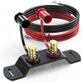 Remote Battery Terminals Relocation Kit With 4 Gauge Cables And Mounting Bracket For Maverick X3 Rzr Utv Atv Truck Rv Tractor 