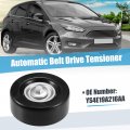 Uxcell Drive Belt Tensioner Assembly Accessory Idler Pulley No Ys4e19a216aa For Ford Fiesta 1998-2000 Black Metal