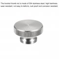 Uxcell Knurled Thumb Nuts 5pcs M6 X D20mm H12mm 304 Stainless Steel Nut With Collar High Head Blind Hole For 3d Printer Parts