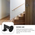 Osaladi Heavy Duty Stair Handrail Brackets Wall Mount Handrails Support Railing Black Stairway Bracket