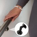 Osaladi Heavy Duty Stair Handrail Brackets Wall Mount Handrails Support Railing Black Stairway Bracket