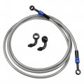 X Autohaux Brake Hose An3 28 90 Degree M10 Motorcycle Hydraulic Line Oil Pipe Fitting For Atv Motocross Racing Bike 210cm
