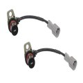 Abs Speed Sensors For Isuzu Rodeo 1998 To 2004 Rear Driver And Passenger Side Pair 2 Prong Terminal Female Connector Fits 70856 
