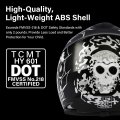 Tcmt Dot Youth Kids Motocross Offroad Street Helmet Black Skull Motorcycle Dirt Bike Atv Goggles Gloves S