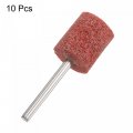 Uxcell 10 Pcs Nylon Fiber Mounted Point Grinding Head 400 Grits 14mm Dia Cylindrical Polishing Wheels For Finish Polish Grinder