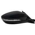 Spieg Passenger Side Mirror Replacement For Vw Volkswagen Passat 2016-2020 Power Heated Turn Signal Indicator Painted Black