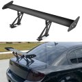 Universal Rear Trunk Lip Spoiler Wing Adjustable Glossy Black Aluminum Racing For Most Sedans And Cars Bolt On Aerodynamic 