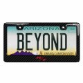 Ipick Image Made For Dodge R T Logo 3d In Dark Gray On Real Carbon Fiber Abs Plastic License Plate Frame