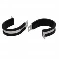 Uxcell 32mm Dia Epdm Rubber Lined P Clips Cable Hose Pipe Clamps Holder 5pcs