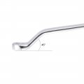 Uxcell 9mm X 11mm 12 Point Offset Double Box End Wrench Polished Finish Cr-v