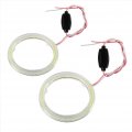 1 Pair Angle Eyes Led Ring Drl Halo 60mm 70mm 80mm 90mm 100mm Angel Cob Chips Headlight For Motorcycle Car