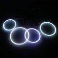 1 Pair Angle Eyes Led Ring Drl Halo 60mm 70mm 80mm 90mm 100mm Angel Cob Chips Headlight For Motorcycle Car