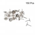 Uxcell Upholstery Nails Tacks 11mmx13mm Flat Head Furniture Pins Silver Tone For Sofa Headboards 150 Pcs