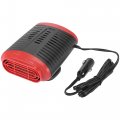 2 In 1 Portable Car Heater 12v High Power Fast Heating Fan Windscreen Window Defroster Demister Keeping Warm Black Red 