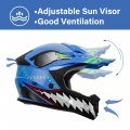 Tcmt Dot Youth Kids Motocross Offroad Street Helmet Full Face Motorcycle Atv Dirt Bike Gloves Goggles