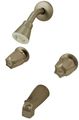 8 Two-way Tub Shower Valves Satin Nickel Finish Verve Handles Compression Stems By Plumbusa 34200sn 