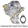 Autoparts 1-barrel Carburetor With Gasket Replacement For Jeep Cj-3b Cj-5 Cj-6 F-head 4 Cylinder Engines 923808 17701 02
