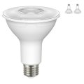 Satco Led Par30l Lamp 8 5w 75w Equivalent 4000k Cool White 90 Cri 40a Beam Angle Dimmable Medium Base 120v Clear Finish A Part 