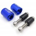 Httmt Mt220-009-xr Blue Bar Ends Rubber Compatible With Kawasaki Ninja 250 500 Zx600 Zx6 636 Zzr600 Zx6r Zx6rr