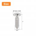 Uxcell 14x1 Flat Head Sheet Metal Screws 15pcs Phillips Drive Wood 304 Stainless Steel Self Tapping